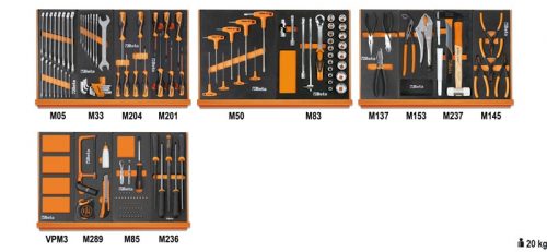 5904VU/2M 144 darabos szerszámkészlet habszivacs tálcában