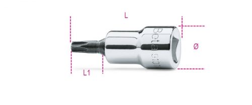 910TX 25 3/8"-os Torx® imbusz-dugókulcs, krómozott, fekete hegy